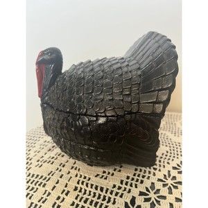 Ceramic Turkey Candy Jar